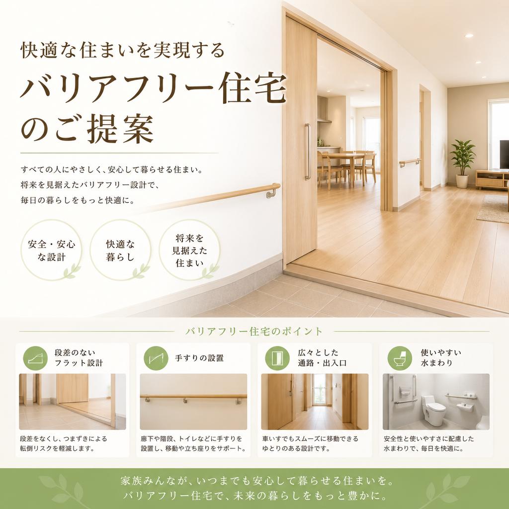 「快適な住まいを実現するバリアフリー住宅のご提案」
