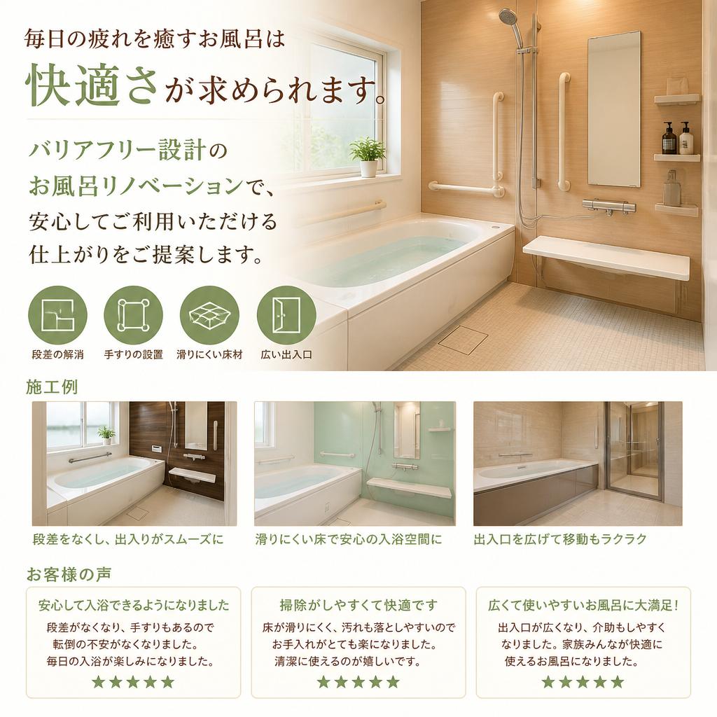 理想のお風呂リノベーション