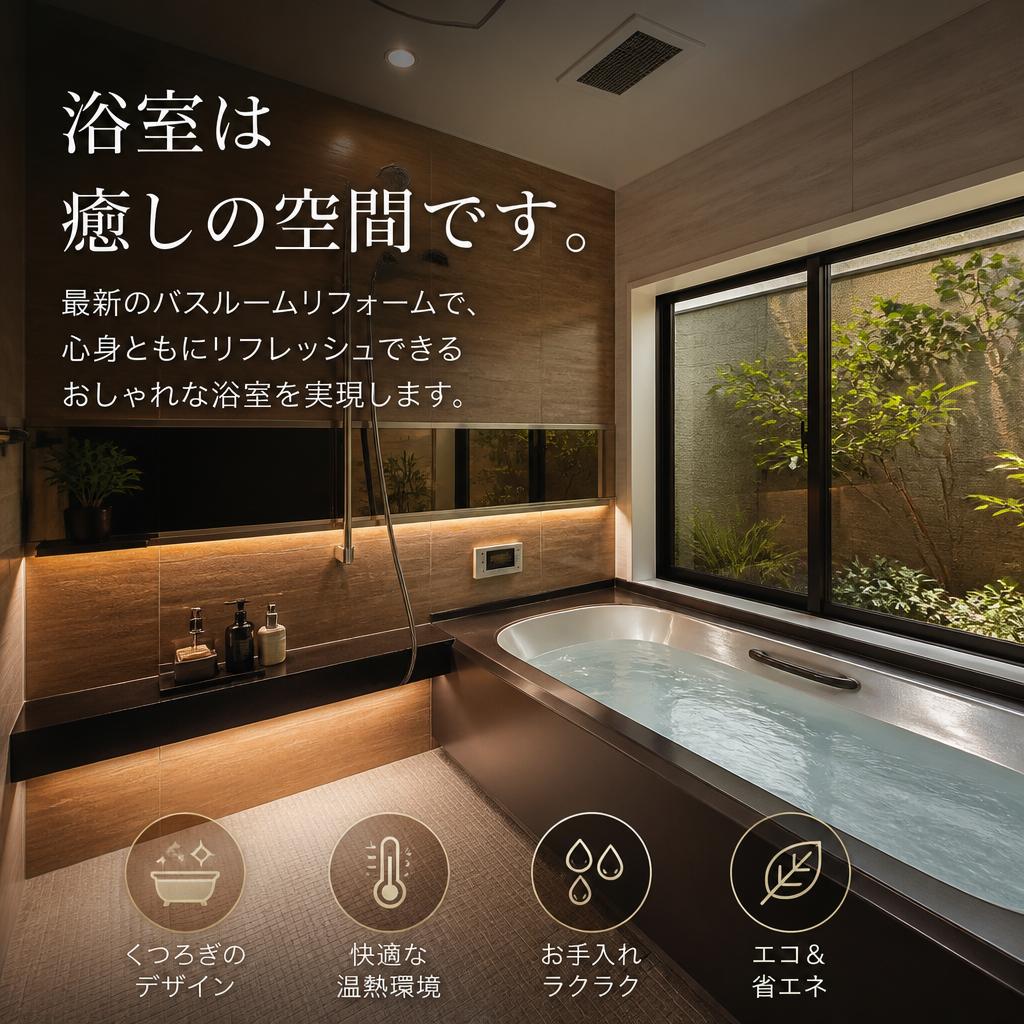 おしゃれ浴室でリラックスタイム！
