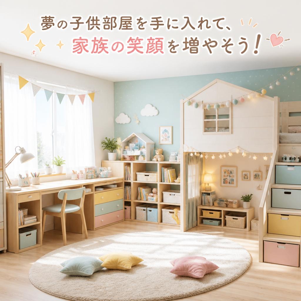 夢の子供部屋を手に入れて、家族の笑顔を増やそう！