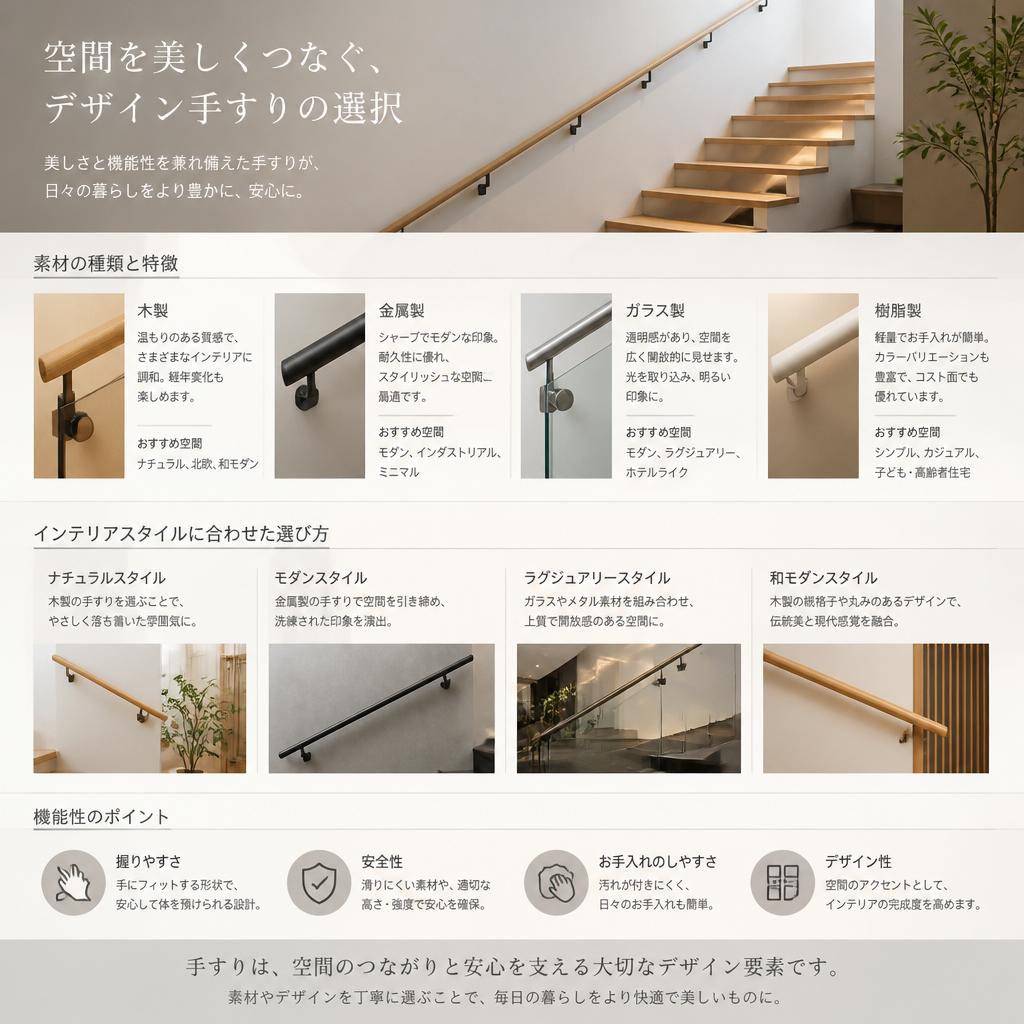 2. 手すりの多彩なデザインと機能