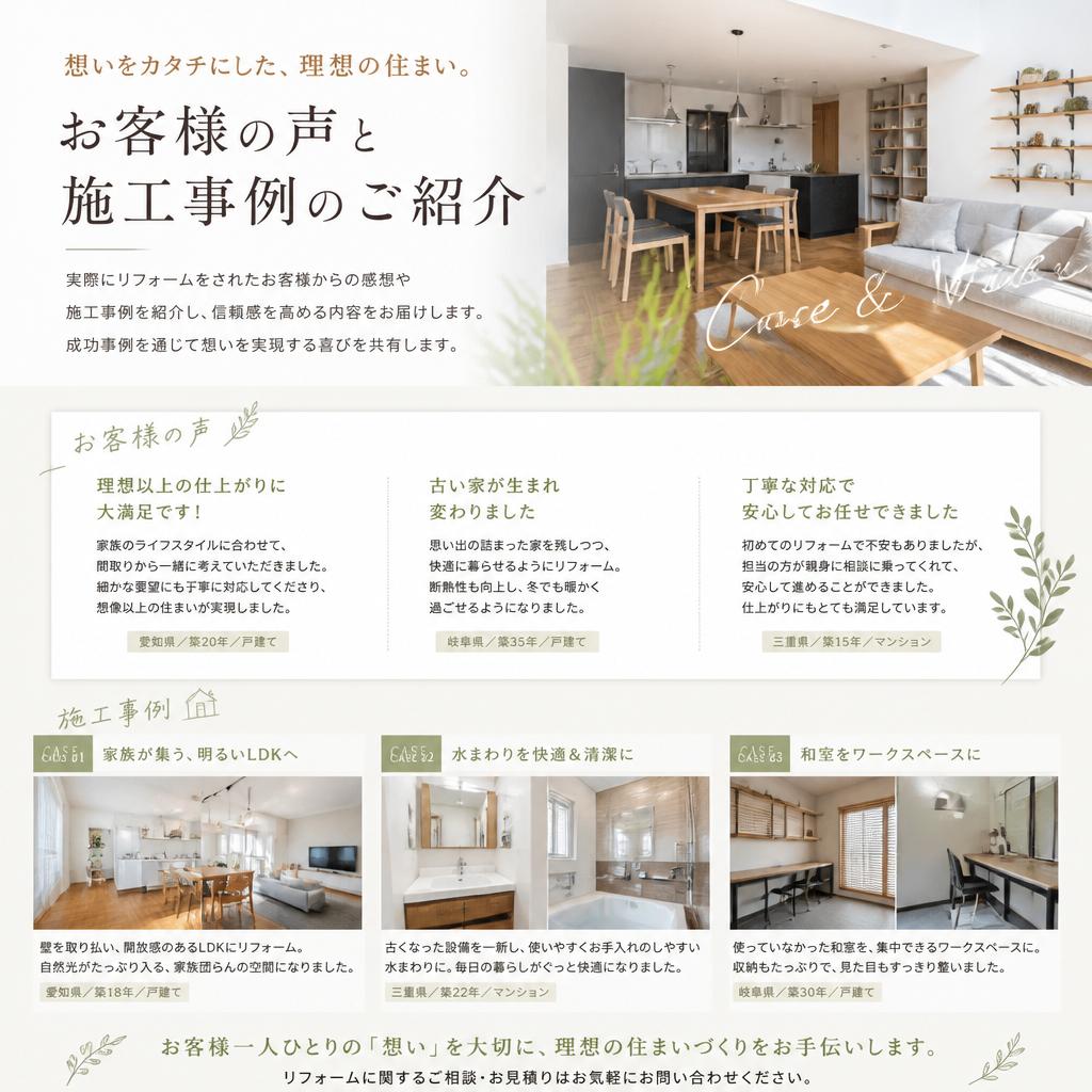 お客様の声・事例紹介