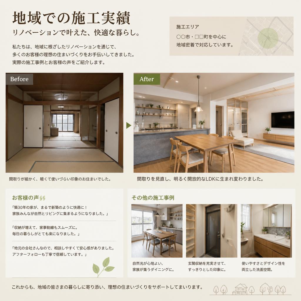 大分市のリフォーム実績